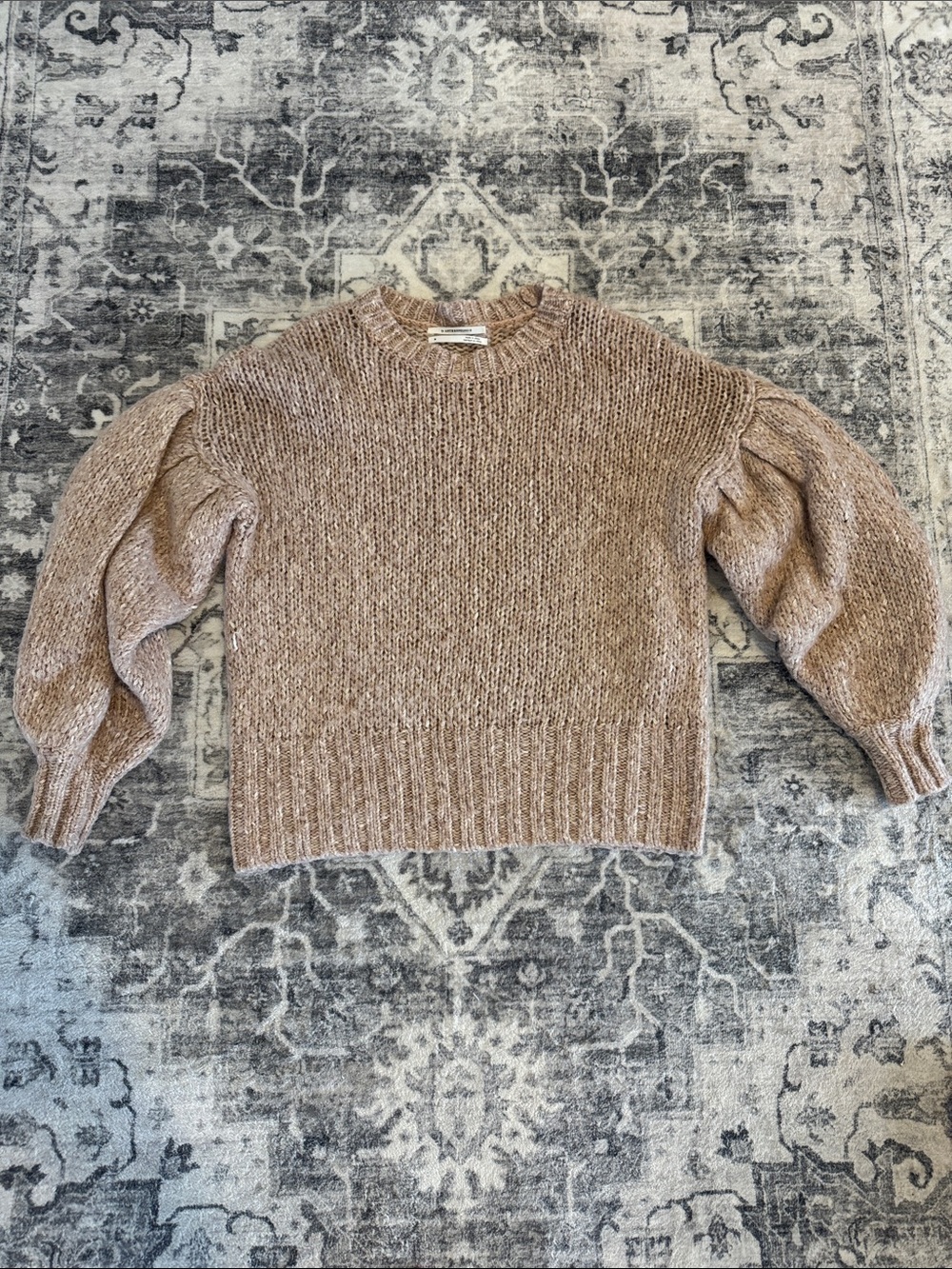 By Anthropologie- balloon sleeve sweater